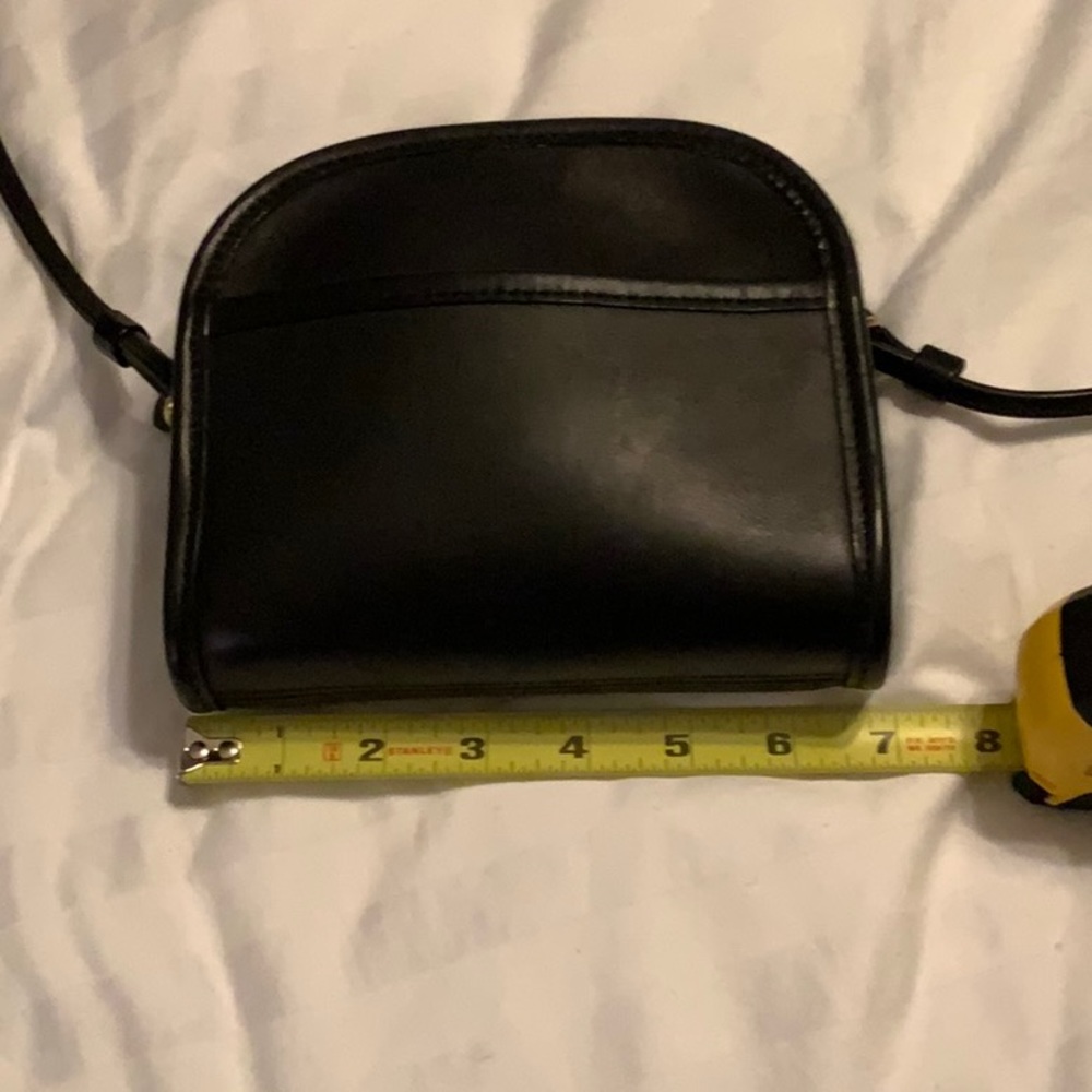 Small Coach black leather bag